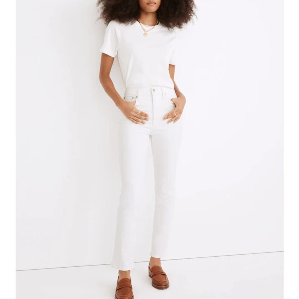 NWT Madewell The Perfect‎ Vintage Jeans in Tile White ND501